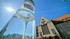 Wassersäule vor dem Rathaus
